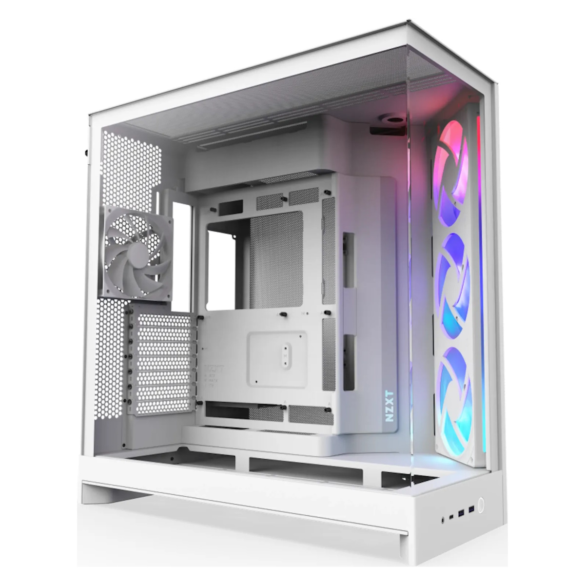 NZXT H9 FLOW RGB (2025) weiß | PC-Gehäuse von Nzxt