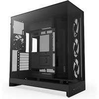 NZXT H9 Flow RGB (2025) All Black Midi Tower ATX Gaming Gehäuse schwarz mit Glasfenster von Nzxt