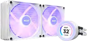 NZXT Kraken Elite 280 RGB Prozessor All-in-One-Flüssigkeitskühler 14 cm Weiß 1 Stück(e) (RL-KR28E-W1) von Nzxt