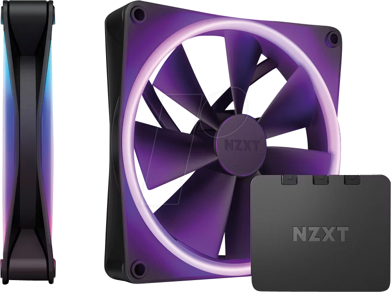 NZXT RF-D14DF-B1 - NZXT F140 RGB DUO Doppelpack, 140 mm PWM schwarz von Nzxt