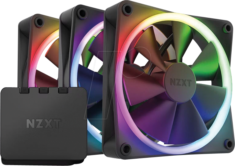NZXT RF-R12TF-B1 - NZXT F120 RGB Dreierpack. 120 mm PWM schwarz von Nzxt
