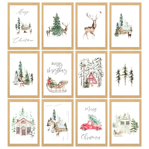 12 Stück Weihnachtskarten mit Umschlag Set, Weihnachtskarte mit Umschlägen, A6 Weihnachten Grußkarten, Weihnachtspostkarten Wandkunst für Deine Weihnachtsgrüße zu Familie Freunde Christmas Cards 12 Stück Weihnachtskarten mit Umschlag Set, Weihnachtskarte mit Umschlägen, A6 Weihnachten Grußkarten, Weihnachtspostkarten Wandkunst für Deine Weihnachtsgrüße zu Familie Freunde Christmas Cards von O-Kinee