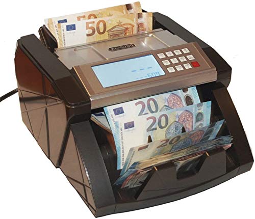 Banknotenzähler Geldzählmaschine Geldscheinzähler Wertzähler Geldzähler Geldscheinprüfer erkennt alle neue 100 und 200 EUR von O&W Security