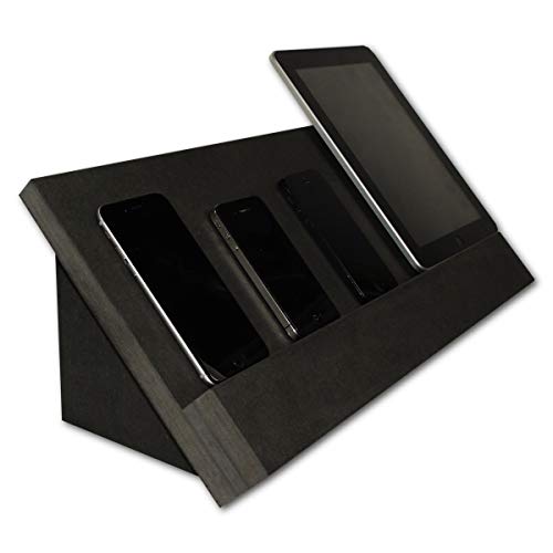 Oachkatzerl VanDock 47 Multi Ladestation - Handwerk aus Österreich (Die Dockingstation ohne sichtbare Kabel für Handy, Tablet und mehr) VD47 - (Schwarz) von OACHKATZERL