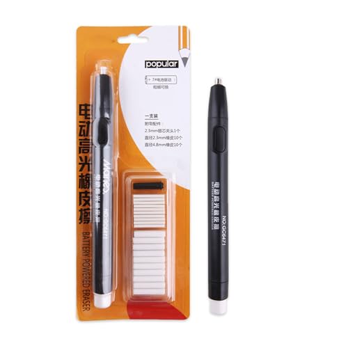 DOUPLED ELEKTRISCHER ERASER STIFE SKISCING ERASERS Mit 20 Nachfüllungen Für Zeichnen Von Künstlern Zeichnen Von Skizzieren Des Entwurfswerkzeugs von OAJABBGE