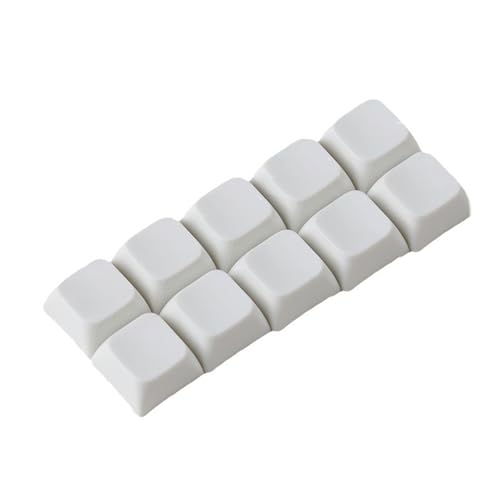 OAJABBGE 10pcs Original Vollharz Taste Glatte Oberflächen Reflektierende Tastatur KAPS Keramikstruktur Für Mechanische Tastatur von OAJABBGE