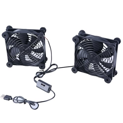 OAJABBGE 120 Mm 5 V Doppel USB Betriebener PC Router Lüfter Mit Drehzahlregler Lüfter Für Router Empfänger OAJABBGE 120 Mm 5 V Doppel USB Betriebener PC Router Lüfter Mit Drehzahlregler Lüfter Für Router Empfänger von OAJABBGE
