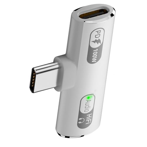 OAJABBGE 2 In 1 Typ C Zum Kopfhöreradapter Tragbarer Adapter USB C Kopfhörer Und Typ C Ladeadapter Mit 100-W Ladung OAJABBGE 2 In 1 Typ C Zum Kopfhöreradapter Tragbarer Adapter USB C Kopfhörer Und Typ C Ladeadapter Mit 100-W Ladung von OAJABBGE