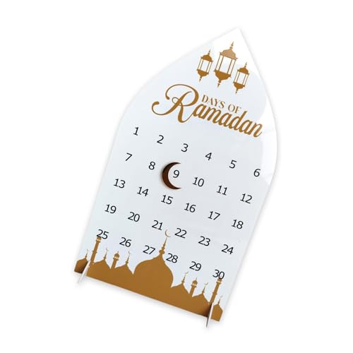 Ramadans Countdown Kalender Acrylbrett Mit Magnetischen Mondentwürfen Für Heimdekore Islamik Holiday Party Ornament Ramadans Countdown Kalender Acrylbrett Mit Magnetischen Mondentwürfen Für Heimdekore Islamik Holiday Party Ornament von OAJABBGE