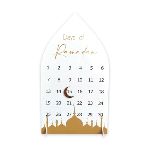 Ramadans Countdown Kalender Acrylbrett Mit Magnetischen Mondentwürfen Für Heimdekore Islamik Holiday Party Ornament Ramadans Countdown Kalender Acrylbrett Mit Magnetischen Mondentwürfen Für Heimdekore Islamik Holiday Party Ornament von OAJABBGE