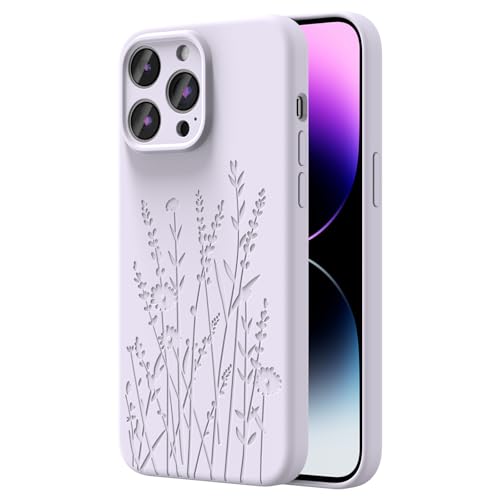 OAOA Magnetische Gravierte Hülle Kompatibel mit iPhone 13 Pro Max Hülle, Kompatibel mit Magsafe, Kamera Rundumschutz, Schlanke Flüssigsilikon-Handyhülle für Frauen Mädchen, Lavendel Blume OAOA Magnetische Gravierte Hülle Kompatibel mit iPhone 13 Pro Max Hülle, Kompatibel mit Magsafe, Kamera Rundumschutz, Schlanke Flüssigsilikon-Handyhülle für Frauen Mädchen, Lavendel Blume von OAOA