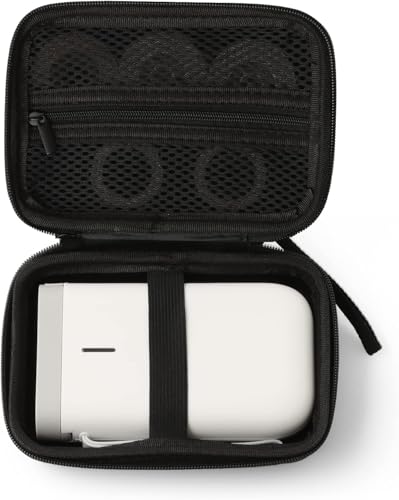 Tasche Kompatibel mit SUPVAN E10 Nelko P21 NIIMBOT D110 Phomemo D30 Etikettendrucker, Cable Etikettenband Organizer (nur Case), Schwarz von OARCO