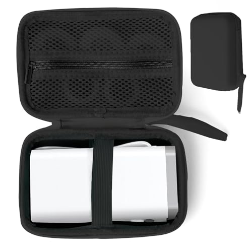 Tasche Kompatibel mit SUPVAN E10 Nelko P21 NIIMBOT D110 Phomemo D30 Etikettendrucker, Cable Etikettenband Organizer (nur Case), Schwarz von OARCO