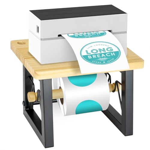 Etikettenhalter für Rollen und Fächerfalz-Etiketten, Thermo-Etikettenhalter, Thermodruckerständer, Zubehör für Desktop, E-Commerce, Kleinunternehmen von OARSE