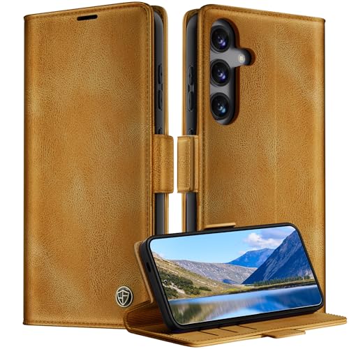 OASISBLUE Handyhülle für Samsung Galaxy S25 Hülle, Klapphülle Premium PU Lederhülle Kartenfach Standfunktion Schutzhülle Klappbar für Samsung Galaxy S25 - braun OASISBLUE Handyhülle für Samsung Galaxy S25 Hülle, Klapphülle Premium PU Lederhülle Kartenfach Standfunktion Schutzhülle Klappbar für Samsung Galaxy S25 - braun von OASISBLUE