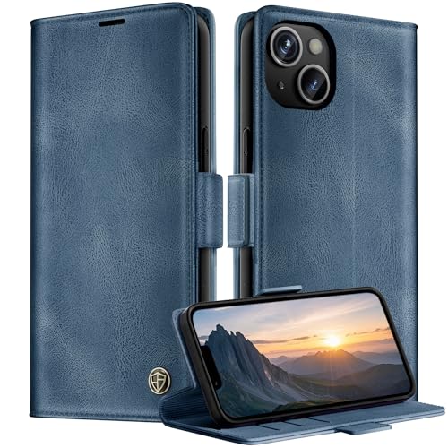 OASISBLUE Handyhülle für iPhone 13 Hülle, Klapphülle Premium PU Lederhülle Kartenfach Standfunktion Schutzhülle Klappbar für iPhone 13 - blau OASISBLUE Handyhülle für iPhone 13 Hülle, Klapphülle Premium PU Lederhülle Kartenfach Standfunktion Schutzhülle Klappbar für iPhone 13 - blau von OASISBLUE
