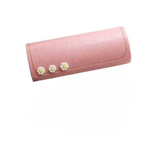 OATTIS Brillenetui, Damen Daisy Pink, tragbare und druckbeständige modische Brillenetui,Color2 von OATTIS