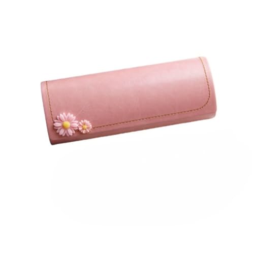 OATTIS Brillenetui, Damen Daisy Pink, tragbare und druckbeständige modische Brillenetui,Color3 von OATTIS