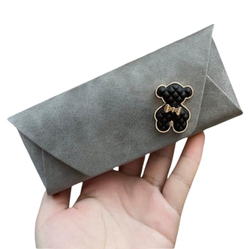 OATTIS Tragbare Weichgläser Beutetasche PU Leder Cover Sonnenbrille Hülle Für Frauen Gläser Accessoires Brillen Organisator Frauen Geschenk,Color3 von OATTIS