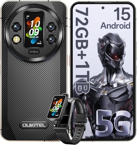 Oukitel WP200 PRO 5G Rugged Smartphone 72 GB RAM + 1TB ROM Unzerstörbares Telefon Android 15, 120 Hz 6,7 Zoll AMOLED, 8800 mAh/45 W stoßfestes Handy, 108 MP mit Gemini AI, Smartwatch/Kopfhörer/AI/NFC Oukitel WP200 PRO 5G Rugged Smartphone 72 GB RAM + 1TB ROM Unzerstörbares Telefon Android 15, 120 Hz 6,7 Zoll AMOLED, 8800 mAh/45 W stoßfestes Handy, 108 MP mit Gemini AI, Smartwatch/Kopfhörer/AI/NFC von OBA