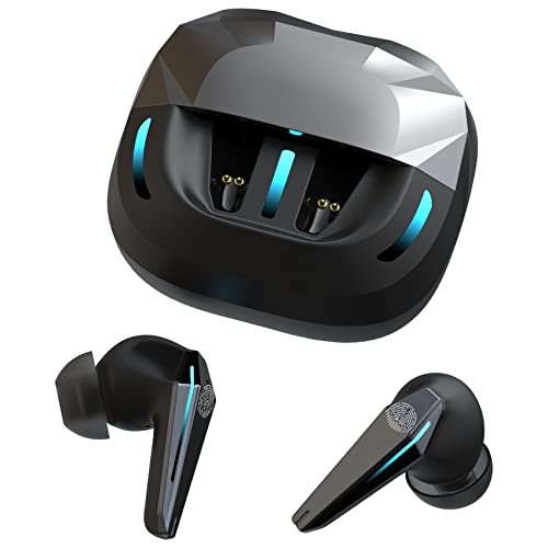 OBEISN Kopfhörer Kabellos, Bluetooth Kopfhörer 5.3 Gaming Kopfhörermit Klarer Anruf 60 Stunden Akkulaufzeit mit Ladebox, Led-Anzeige ENC Lärmreduzierung, HiFi Stereo Ohrhörer für Gaming von OBEISN