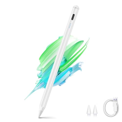 OBERSTER Tablet Stift Kompatibel mit iPad, Obere Aktive Feine Spitze mit Palm Rejection, Kippspitze Magnetischer Stylus Stift Kompatibel mit iPad 6/7/8/9, Pro 11/12.9, Air 3/4 von OBERSTER