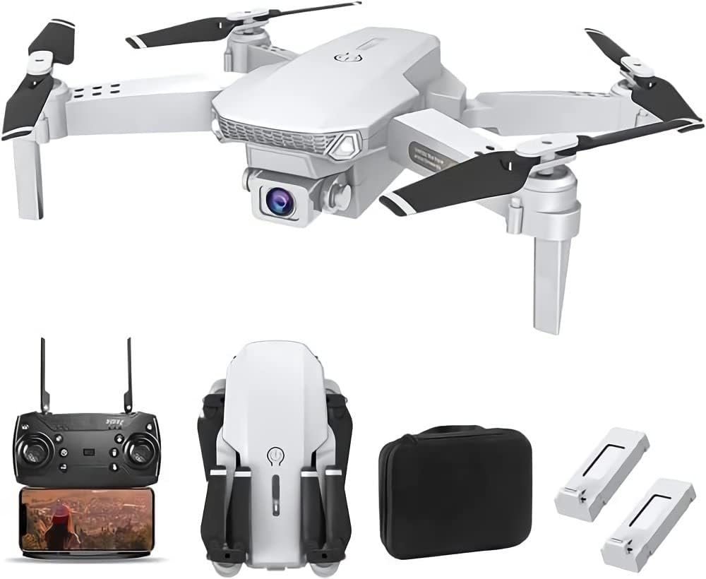 OBEST Drohne mit Kamera, Faltbare RC Quadcopter, Optical Flow, 2 Akkus Drohne (4K HD, mit One Key Start/Landen, 3D Flips Mini Drone für Kinder und Anfänger) von OBEST