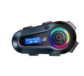 OBEST Motorrad Headset Intercom, Motorrad Helm Headset Bluetooth 5.3, Geräuschunterdrückung Kopfhörer mit Hi-Fi Lautsprechern, Musik Teilen, Intercom Geeignet für Reiten Fahrrad, Skifahren, Klettern OBEST Motorrad Headset Intercom, Motorrad Helm Headset Bluetooth 5.3, Geräuschunterdrückung Kopfhörer mit Hi-Fi Lautsprechern, Musik Teilen, Intercom Geeignet für Reiten Fahrrad, Skifahren, Klettern von OBEST