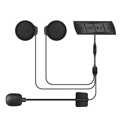 OBEST Motorrad Helm Headset, Motorrad Bluetooth Kopfhörer mit Auto-Response Funktion und FM-Radio，Geeignet für Ski Klettern Montage von OBEST