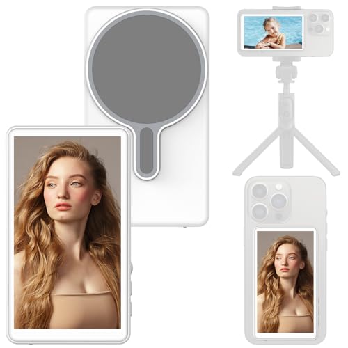 OBEST Telefon Vlog Selfie Monitor Bildschirm, Telefon Rückkamera Selfie Zubehör, Wireless Bluetooth Remote Shutter für iPhone und Android, für Vlogs Live Streams TikTok OBEST Telefon Vlog Selfie Monitor Bildschirm, Telefon Rückkamera Selfie Zubehör, Wireless Bluetooth Remote Shutter für iPhone und Android, für Vlogs Live Streams TikTok von OBEST