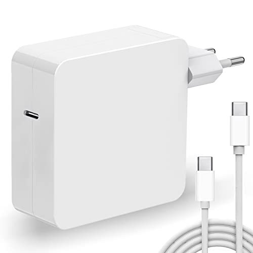 USB C Ladegerät, 96W Typ C Ladegerät für Mac Book Pro, 96W USB C Adapter Ersatz für 87W, 61W, 30W, 29W, inklusive USB C-Kabel Kompatibel mit Mac Book Air/Pro/Retina, iPad Pro, iPhone, Huawei, Samsung von OBLITZON