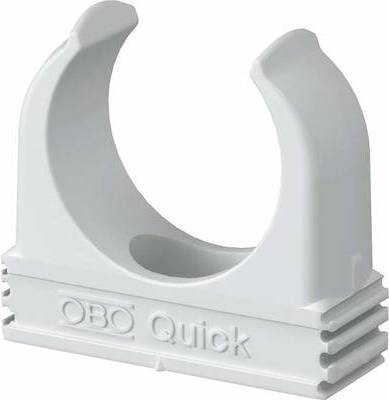 OBO 2955 F M25 RW Quick-Schelle flammwidrig M25 PP rws RAL9010 2149363 (Inhalt 100 Stück) von OBO Bettermann GmbH & Co. KG