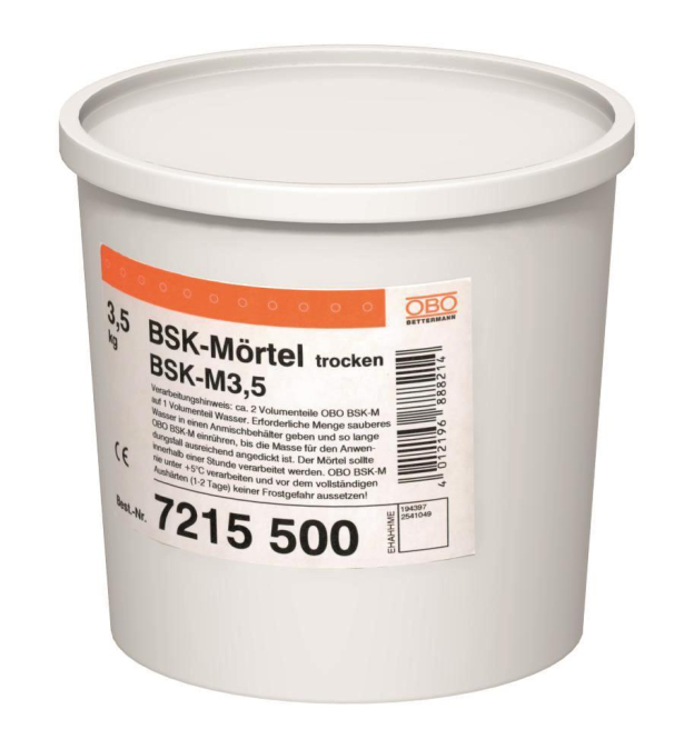 OBO BSK-M Brandschutzkanal-Mörtel im Eimer 3,5kg Trockenfertigmörtel 7215500 OBO BSK-M Brandschutzkanal-Mörtel im Eimer 3,5kg Trockenfertigmörtel 7215500 von OBO Bettermann GmbH & Co. KG