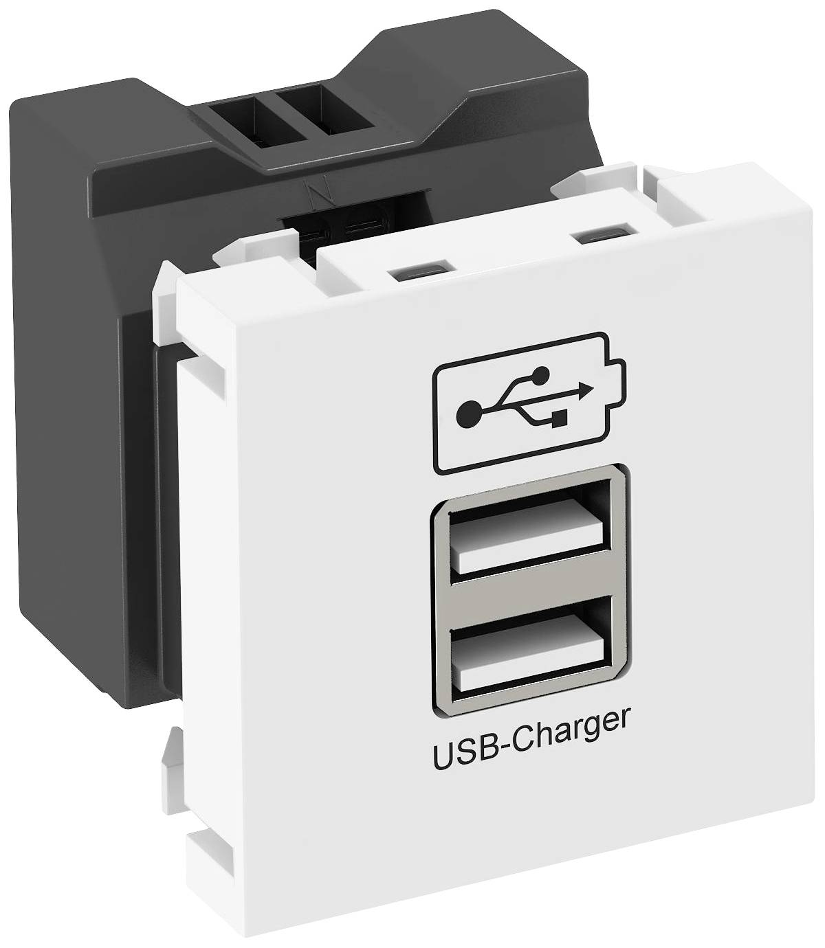 OBO MTG-2UC2.1 RW1 USB Ladegerät m.2.1 A Ladestrom 45x45mm PC rws 6105300 von OBO Bettermann GmbH & Co. KG