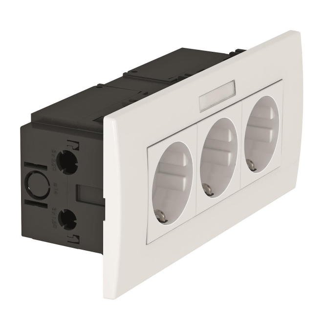 OBO SDE-RW D0RW3B Steckdoseneinheit Modul 45 3f 84x185x59mm PC rws 6119433 OBO SDE-RW D0RW3B Steckdoseneinheit Modul 45 3f 84x185x59mm PC rws 6119433 von OBO Bettermann GmbH & Co. KG