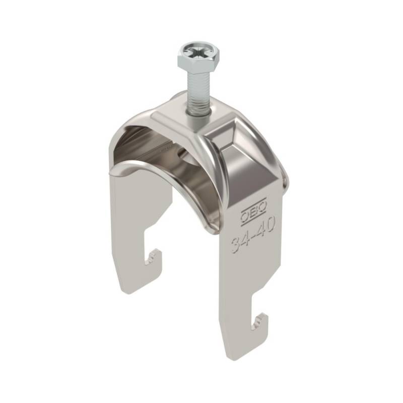 100 Stk. OBO Bettermann Bügelschelle BS-U1-M-40 A2 1188416 von OBO Bettermann