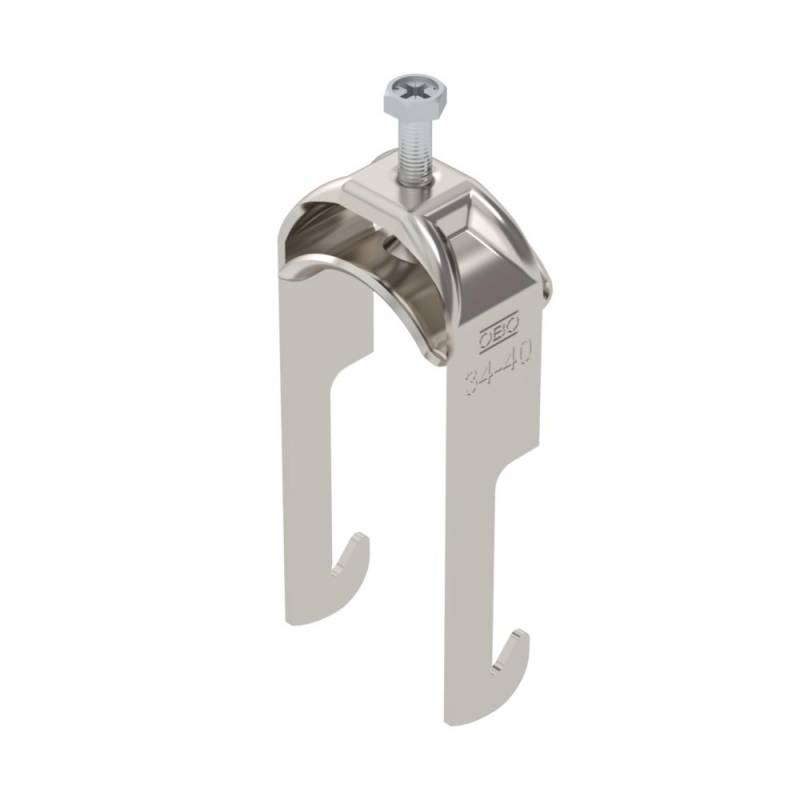 100 Stk. OBO Bettermann Bügelschelle BS-W1-M-40 A2 1188032 von OBO Bettermann