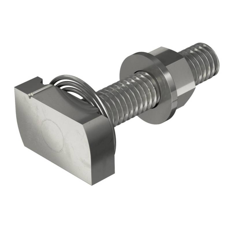 25 Stk. OBO Bettermann Hammerkopfschr. mit Feder MS41HBF M12x60A4 1148496 von OBO Bettermann