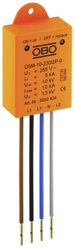 OBO Bettermann 5092424 ÜSM-10-230I2P-0 Überspannungsschutz-Modul 5 kA 1St. von OBO Bettermann