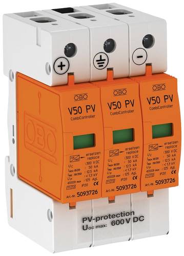 OBO Bettermann 5093623 V50-B+C 3-PH600 Combicontroller 12.5 kA 1St. OBO Bettermann 5093623 V50-B+C 3-PH600 Combicontroller 12.5 kA 1St. von OBO Bettermann