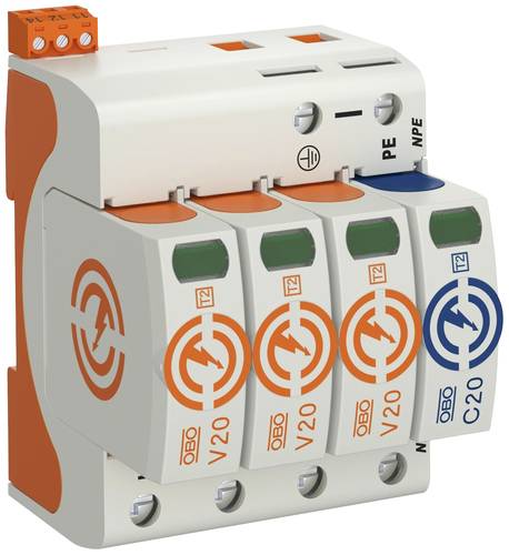 OBO Bettermann 5095333 V20-3+NPE+FS-280 Überspannungsschutz-Modul 20 kA 1St. OBO Bettermann 5095333 V20-3+NPE+FS-280 Überspannungsschutz-Modul 20 kA 1St. von OBO Bettermann
