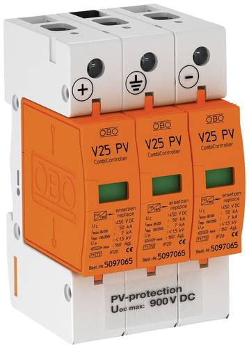 OBO Bettermann 5097447 V25-B+C 3-PH900 Überspannungsableiter 7 kA 1St. von OBO Bettermann