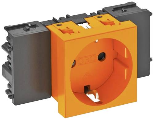 OBO Bettermann 6120344 Geräteeinsatz Steckdose (B x H x T) 86 x 45 x 42mm 1 St. Orange von OBO Bettermann