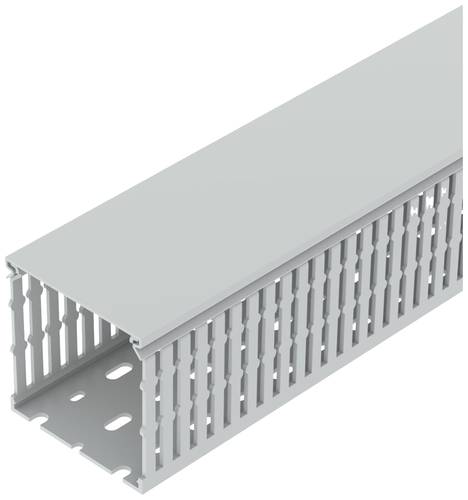 OBO Bettermann 6132566 Verdrahtungskanal Oberteil (L x B x H) 2000 x 80 x 80mm 12 St. Grau von OBO Bettermann