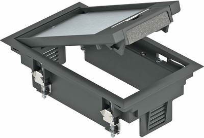 OBO Bettermann Geräteeinsatz GES2U 30700F6 graphitschwarz (7405120) von OBO Bettermann