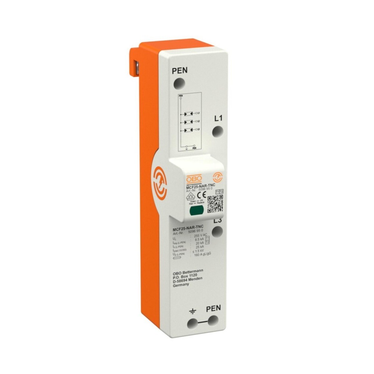 OBO Bettermann LightningController Rail MCF25-NAR-TNC 5096950 OBO Bettermann LightningController Rail MCF25-NAR-TNC 5096950 von OBO Bettermann
