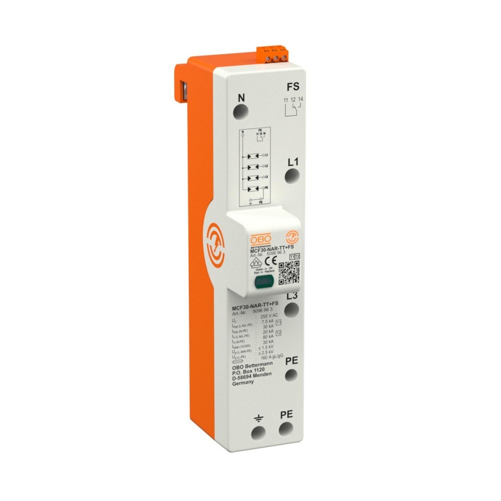 OBO Bettermann LightningController Rail MCF30-NAR-TT+FS 5096963 OBO Bettermann LightningController Rail MCF30-NAR-TT+FS 5096963 von OBO Bettermann