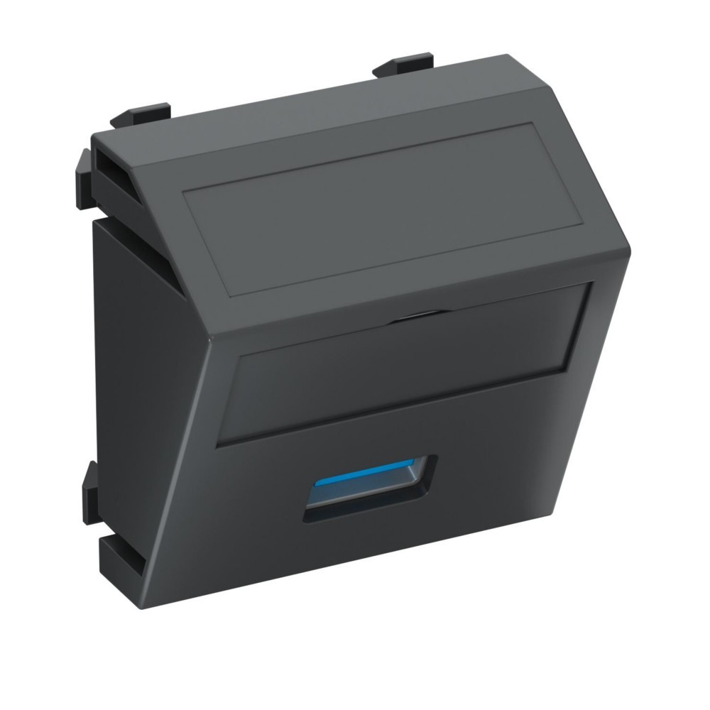 OBO Bettermann Multimediaträger USB 3.0A MTS-U3A S SWGR1 6104889 von OBO Bettermann