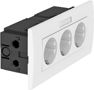 OBO Bettermann SDE-RW D0RW3B Steckdose Weiß (6119433) von OBO Bettermann