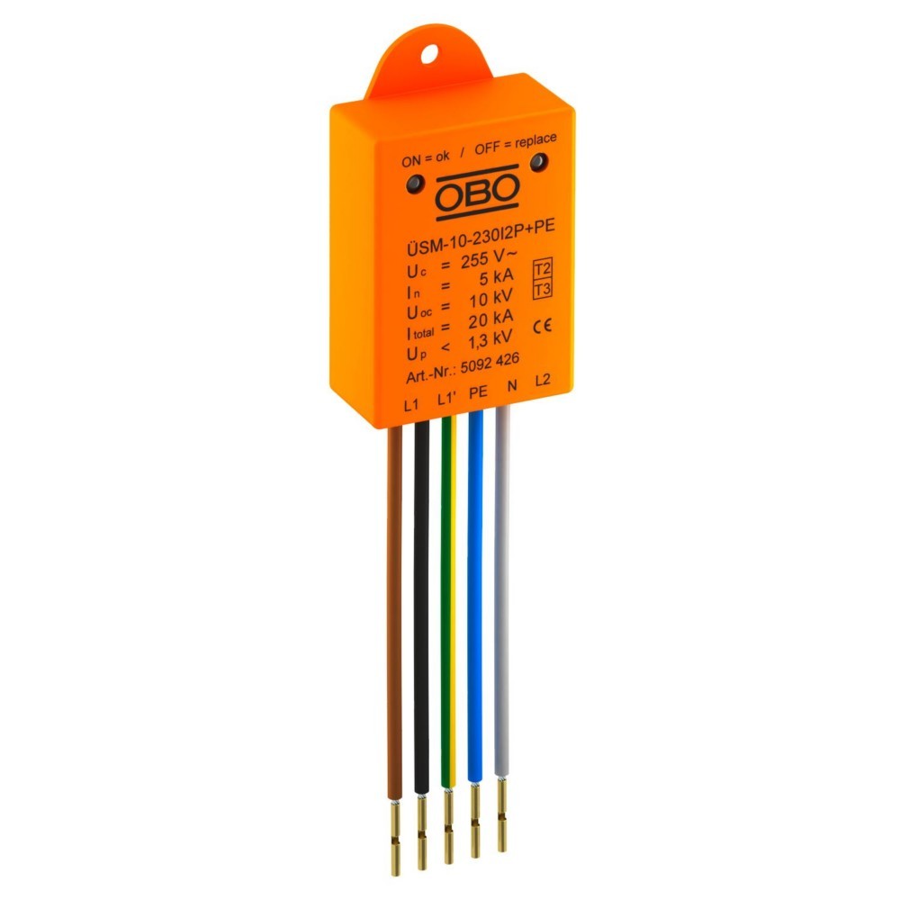 OBO Bettermann Überspannungsschutzmodul ÜSM-10-230I2P+PE 5092426 OBO Bettermann Überspannungsschutzmodul ÜSM-10-230I2P+PE 5092426 von OBO Bettermann